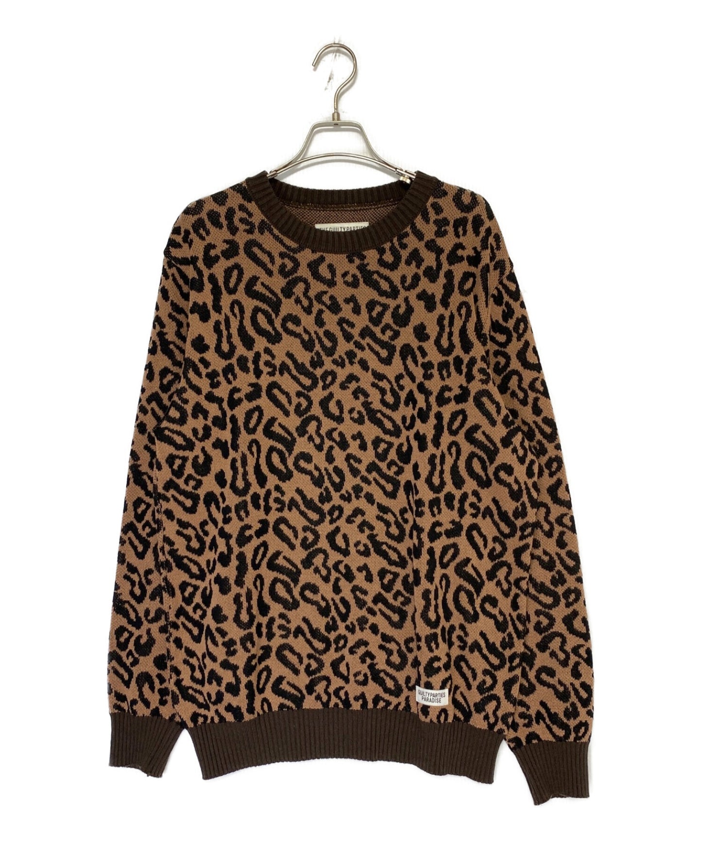 Wacko Maria Leopard Jacquard Sweater