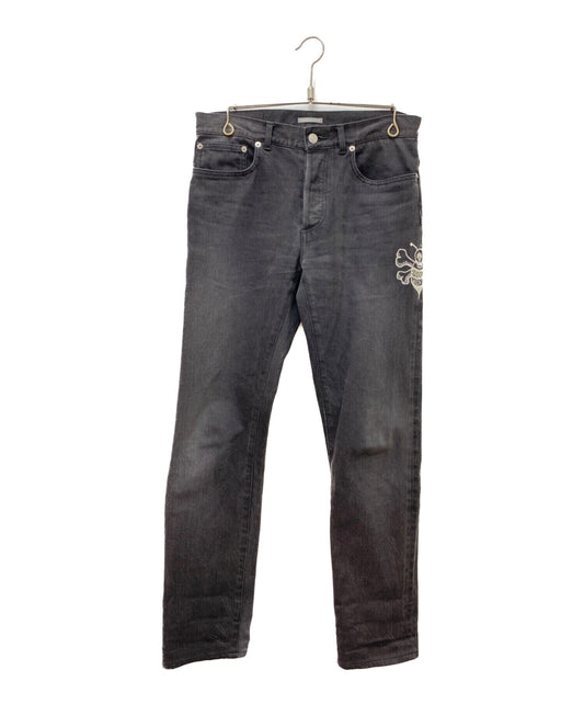 [Pre-owned] Christian Dior ×SHAWN STUSSY Embroidered Denim Pants 013DS01DY988