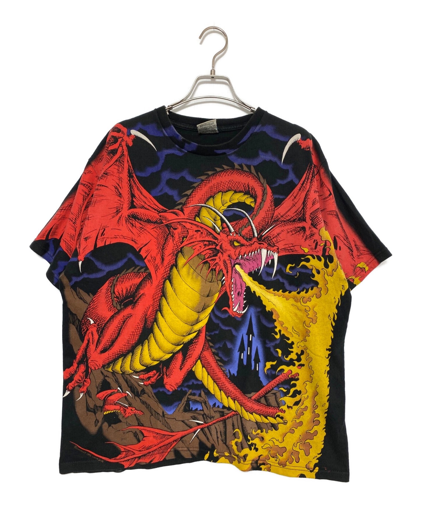 Liquid Blue Dragon Black T-Shirt