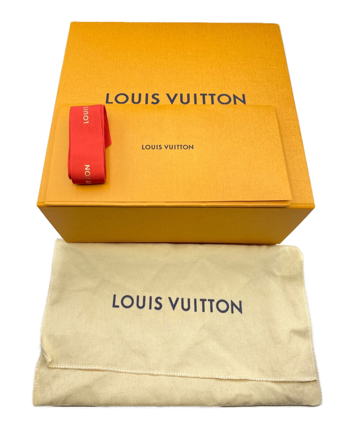 Classic Famous Louis Vuitton Orange Product Box Packaging with a