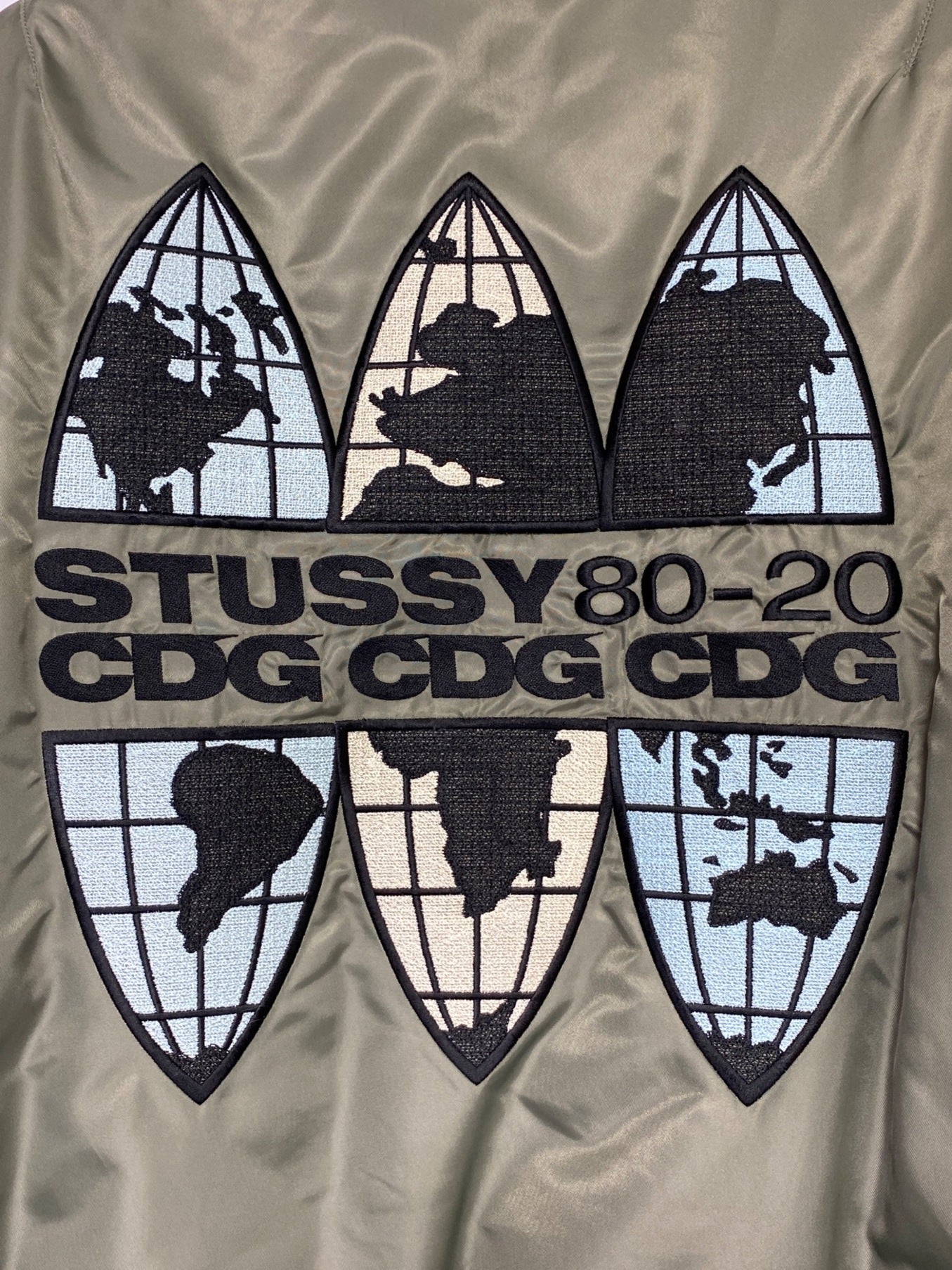 Stussy 40周年CDG MA-1夹克
