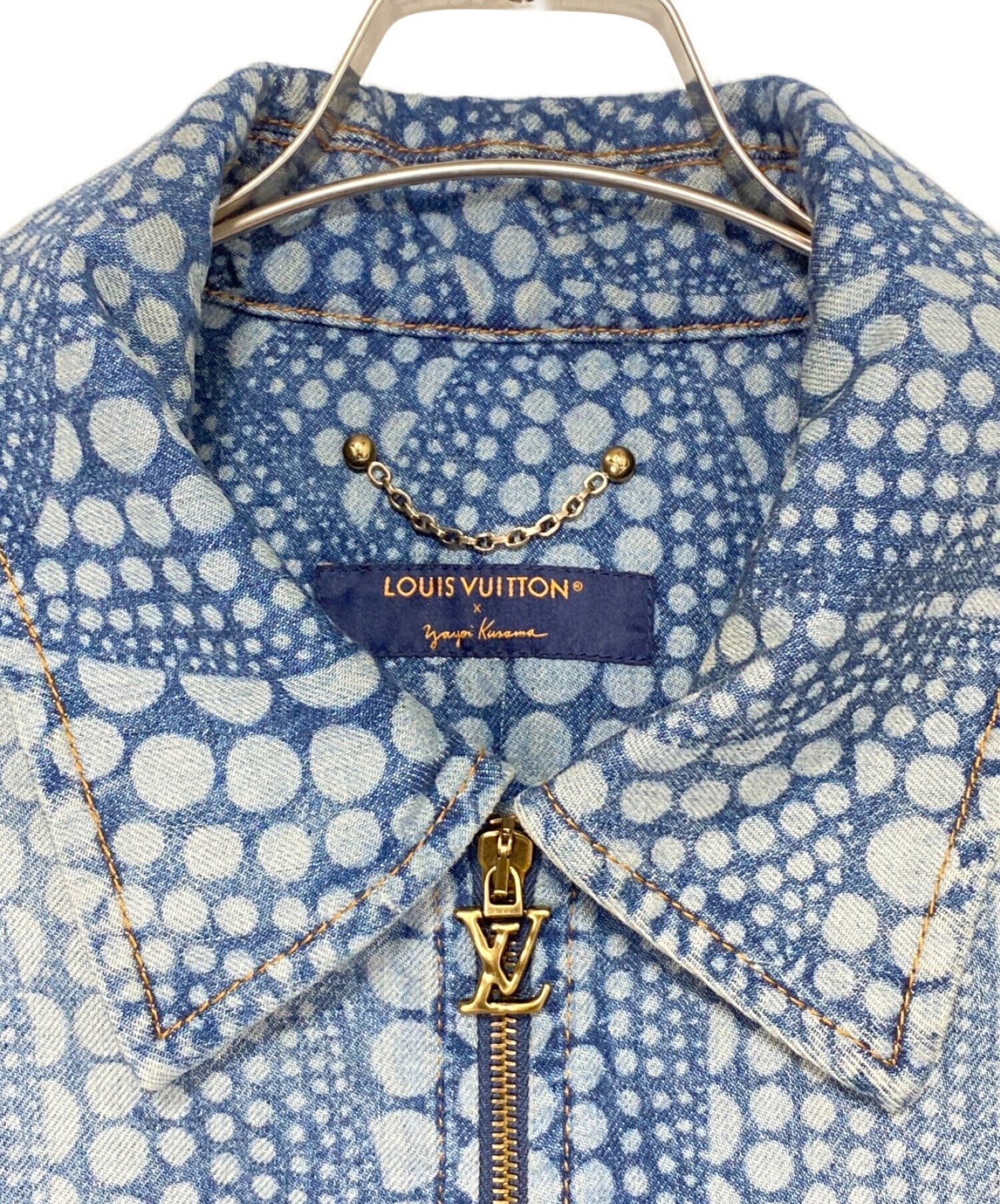 Louis Vuitton Blue Monogram Denim Zip-Up Dress S Louis Vuitton