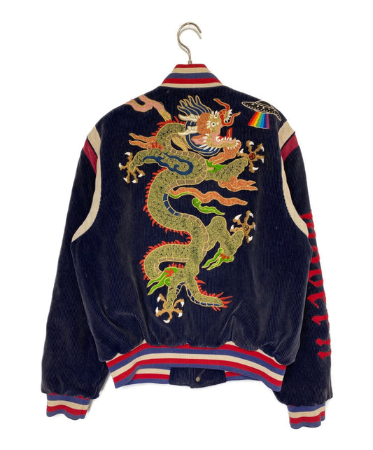 [Pre-owned] GUCCI GUCCI DSM SPECIAL WASHED VELVET OVER BUTTONS BOMBER JACKET ( Gucci Dover Street Market Special Washed Velvet Over Buttons Bomber Jacket ) 475032-XR563