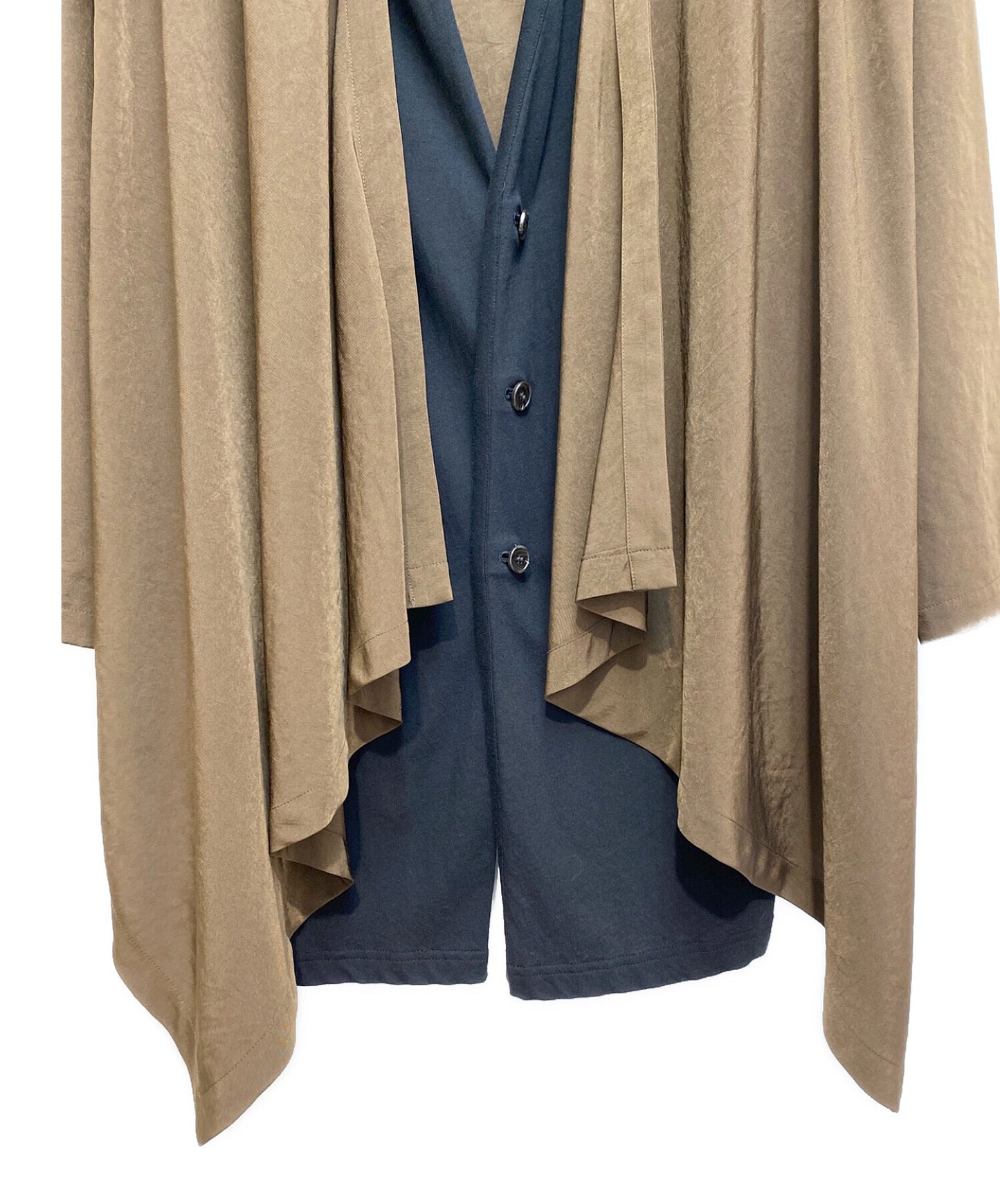 [Pre-owned] GROUND Y Vintage Decyne Combination Layered Drape Cardigan GM-T21-800