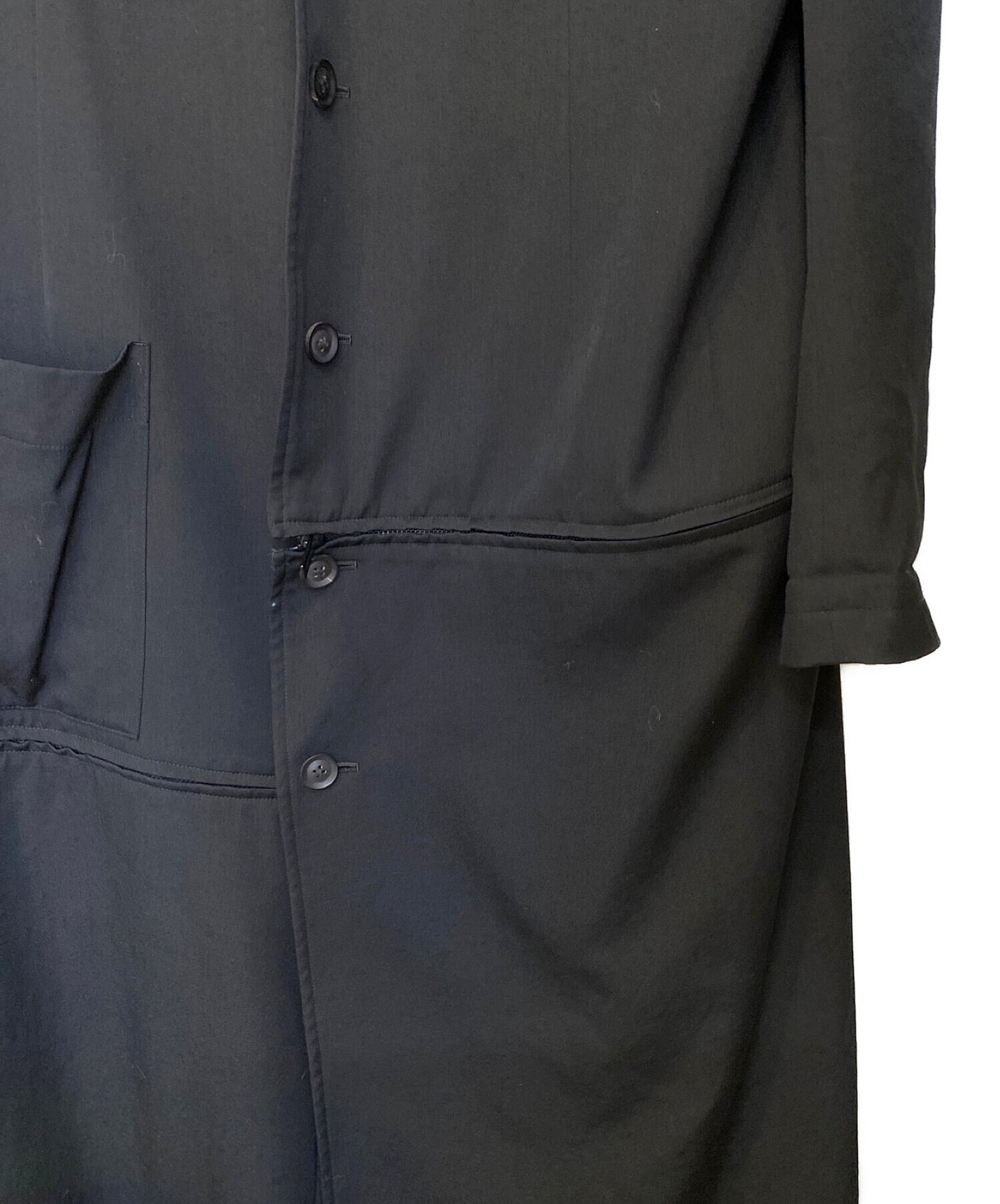 Yohji Yamamoto Pour Homme Wool Gaber Stand Zipper Jacket HC-J16-100