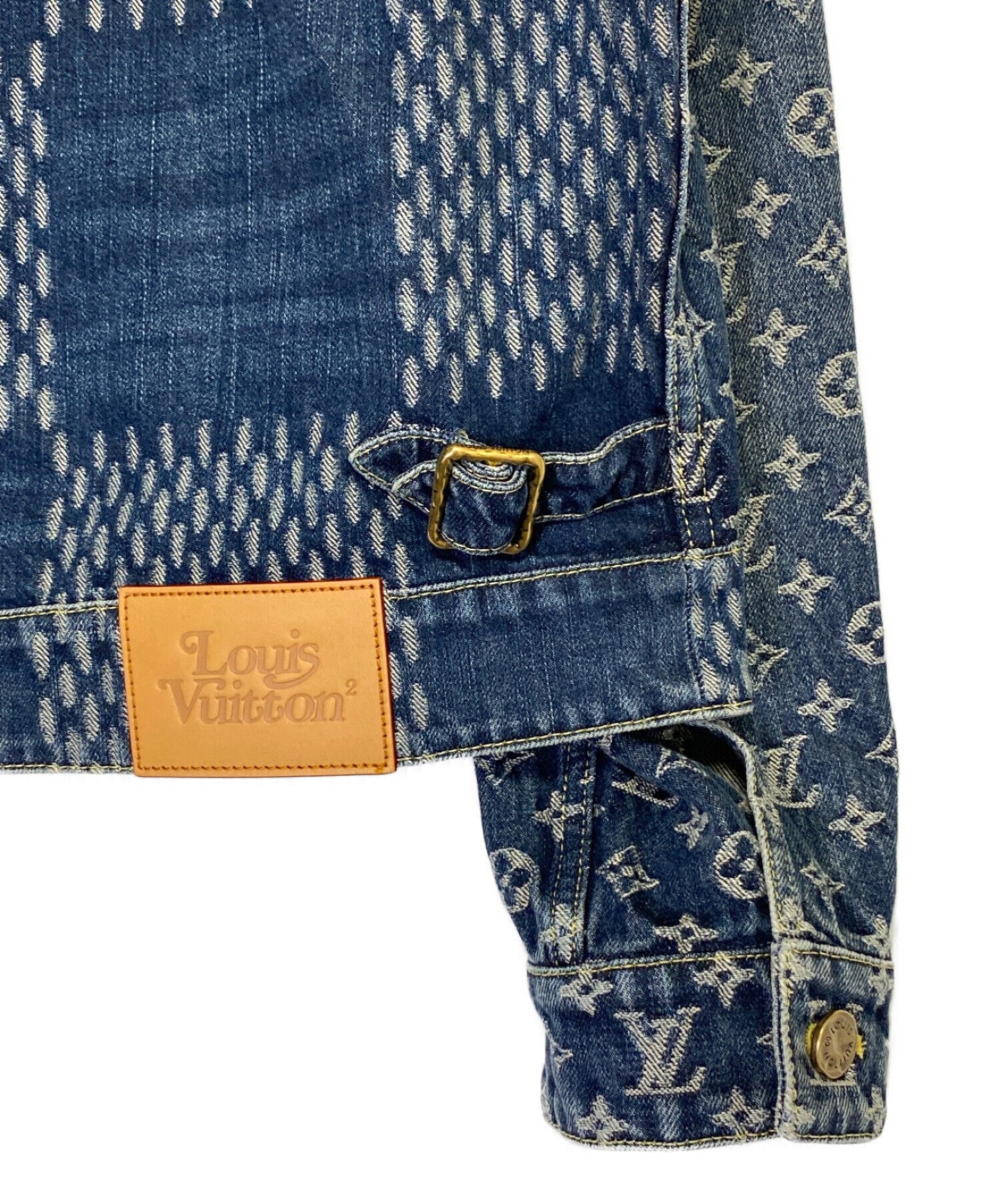 Louis Vuitton x Nigo Giant Damier Waves Mngm Denim Jacket Indigo