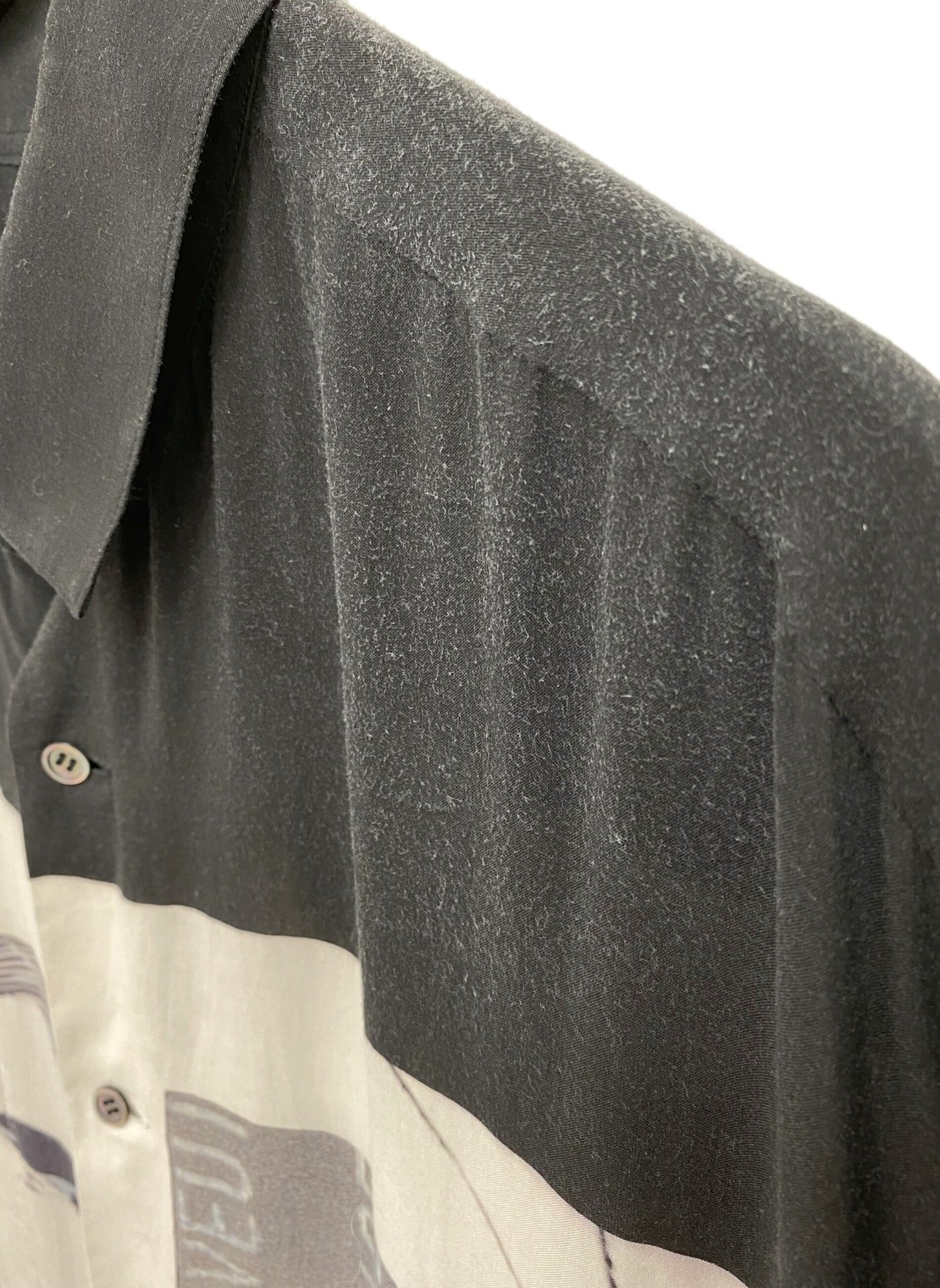 Black Scandal Yohji Yamamoto Side Buttons Shirt HV-B49-214-1-3