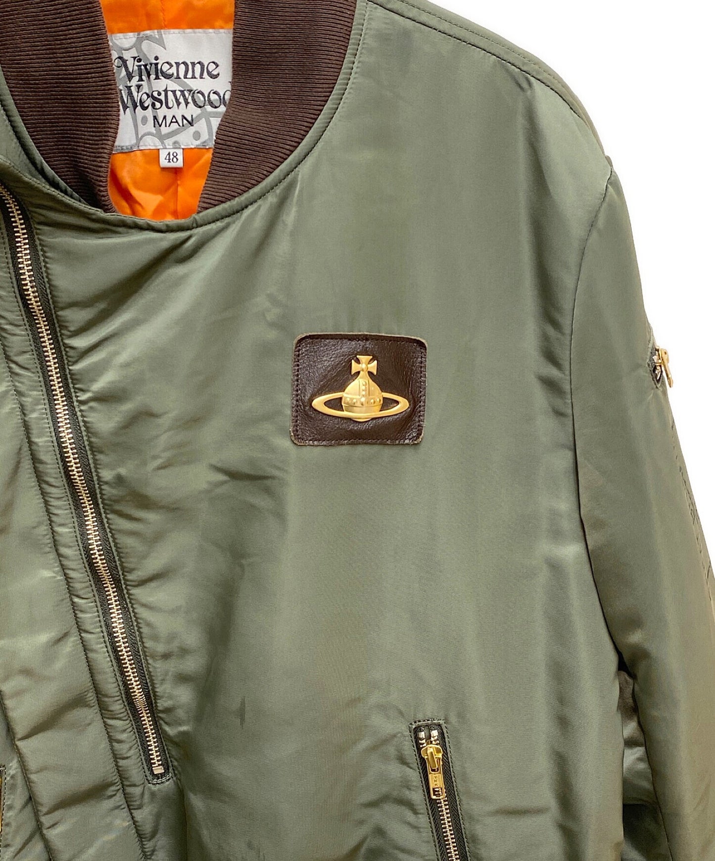 Vivienne Westwood Man Deformed MA-1 Flight Jacket VW-24-79638