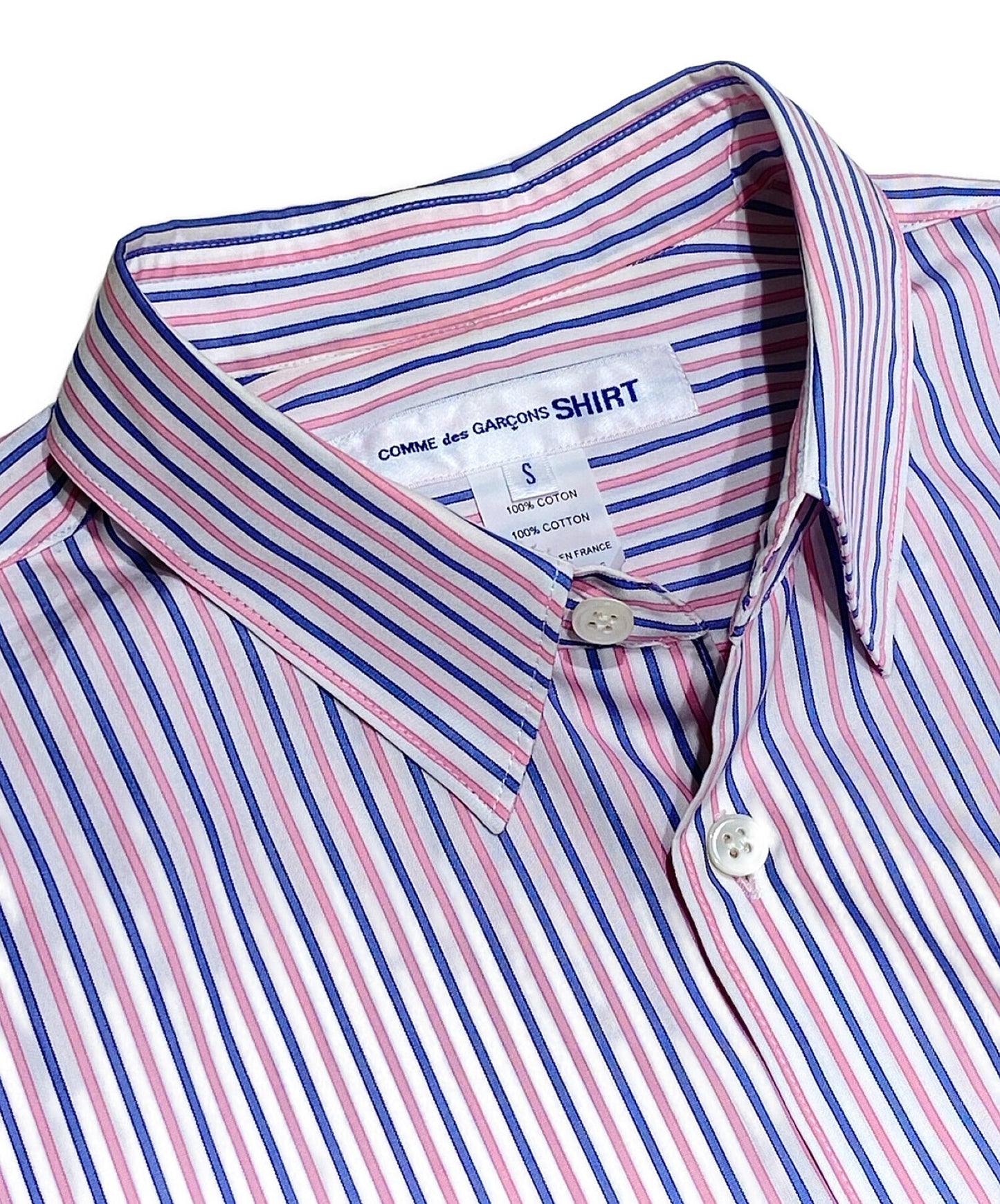 [Pre-owned] COMME des GARCONS SHIRT Patterned Striped Shirt FZ-B088