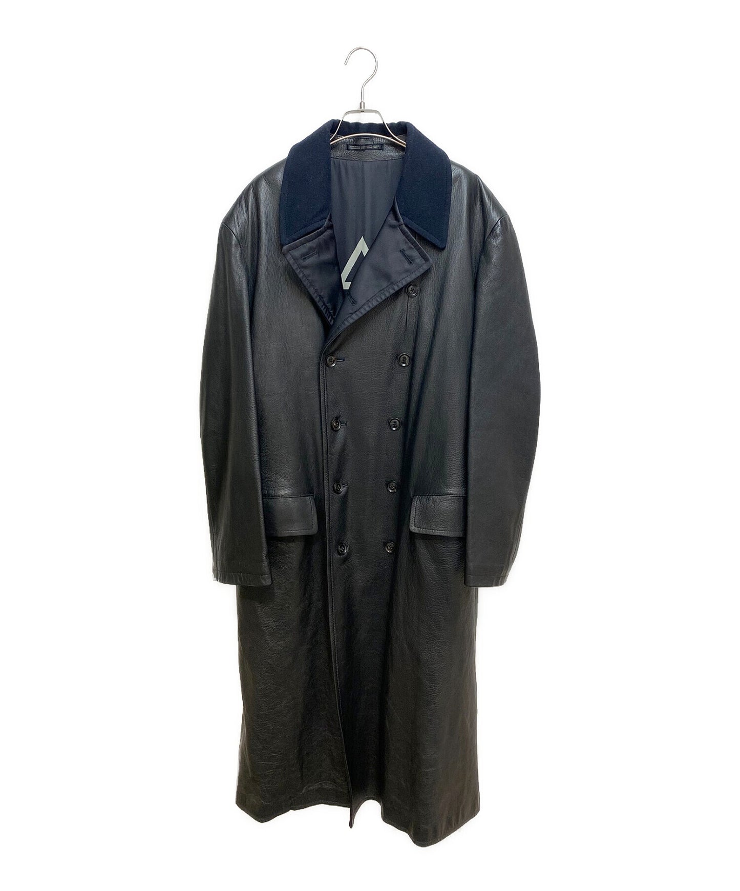 [Pre-owned] Yohji Yamamoto POUR HOMME 92AW Leather trench coat HS-C08-711