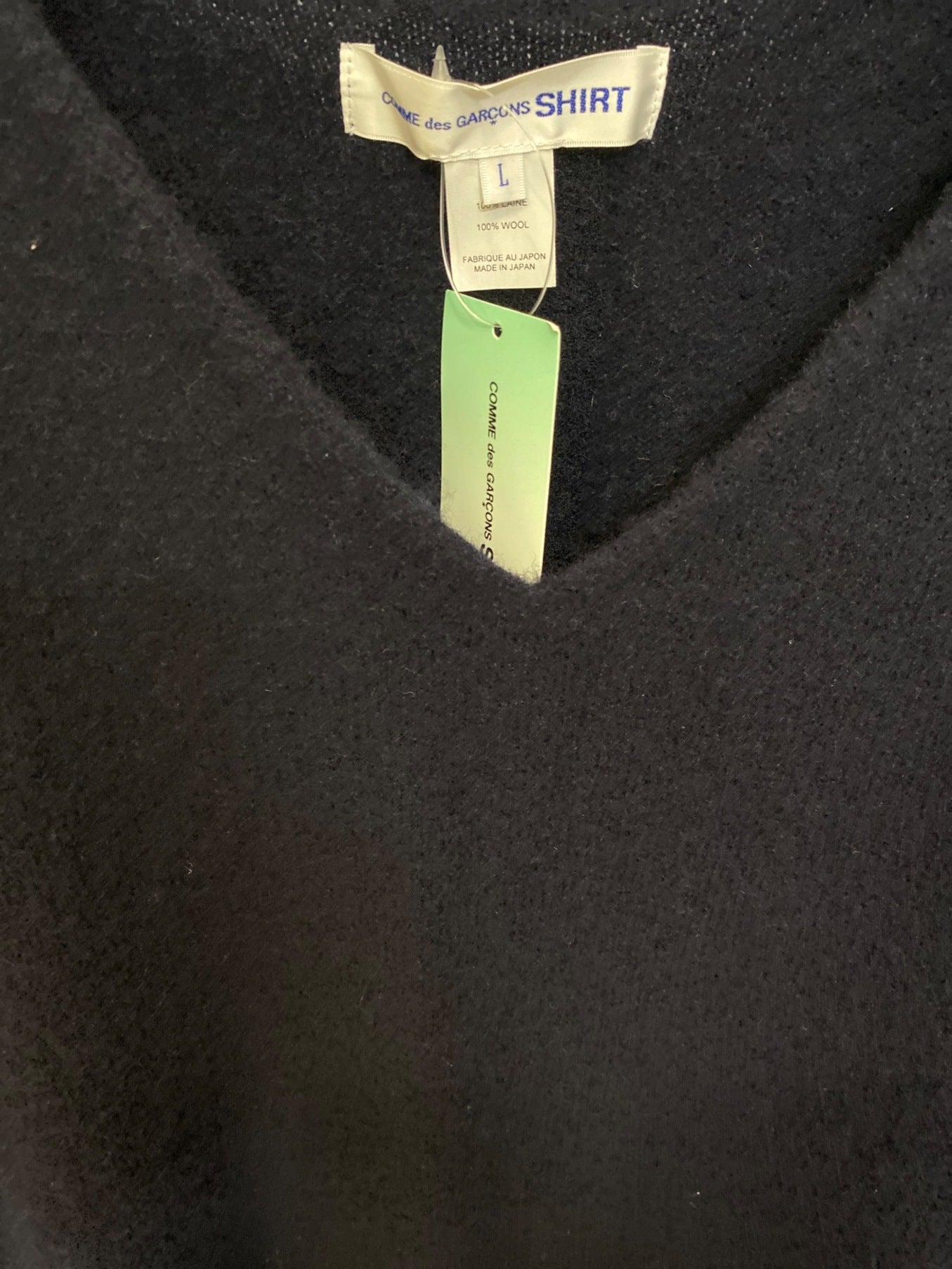 Pre-owned] COMME des GARCONS SHIRT V-neck knit FH-N007 – Archive