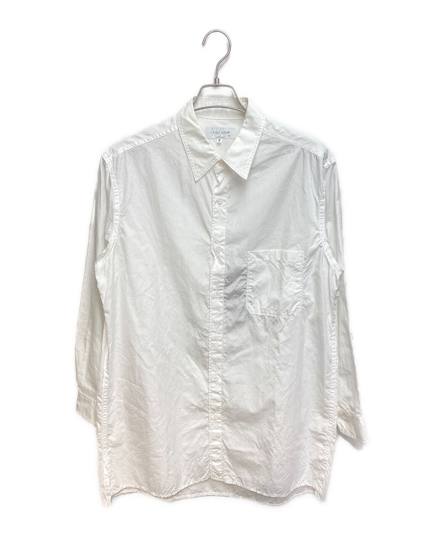 Yohji Yamamoto pour homme CHAIN STITCH BROAD CLASSIC BIG BLOUSE HD