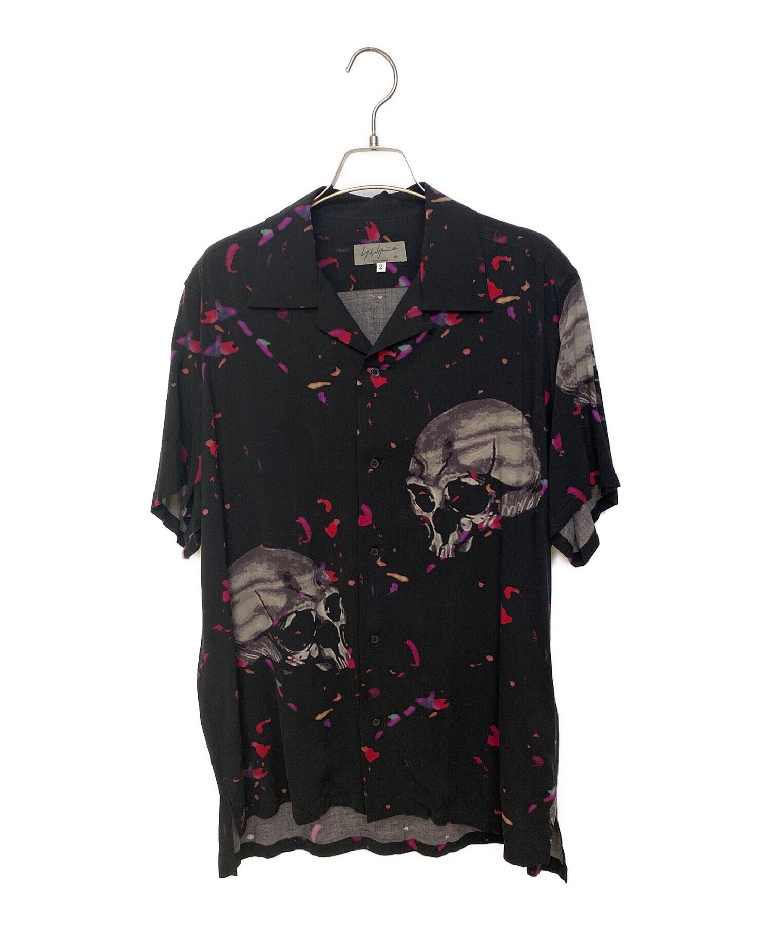 Yohji Yamamoto pour homme Skull Short Sleeve Shirt HW-B62-236