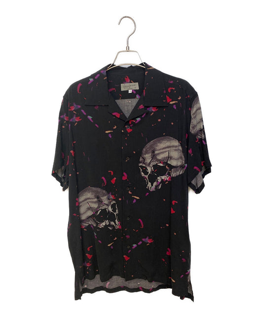 yohji yamamoto pour homme skull 짧은 슬리브 셔츠 hw-b62-236