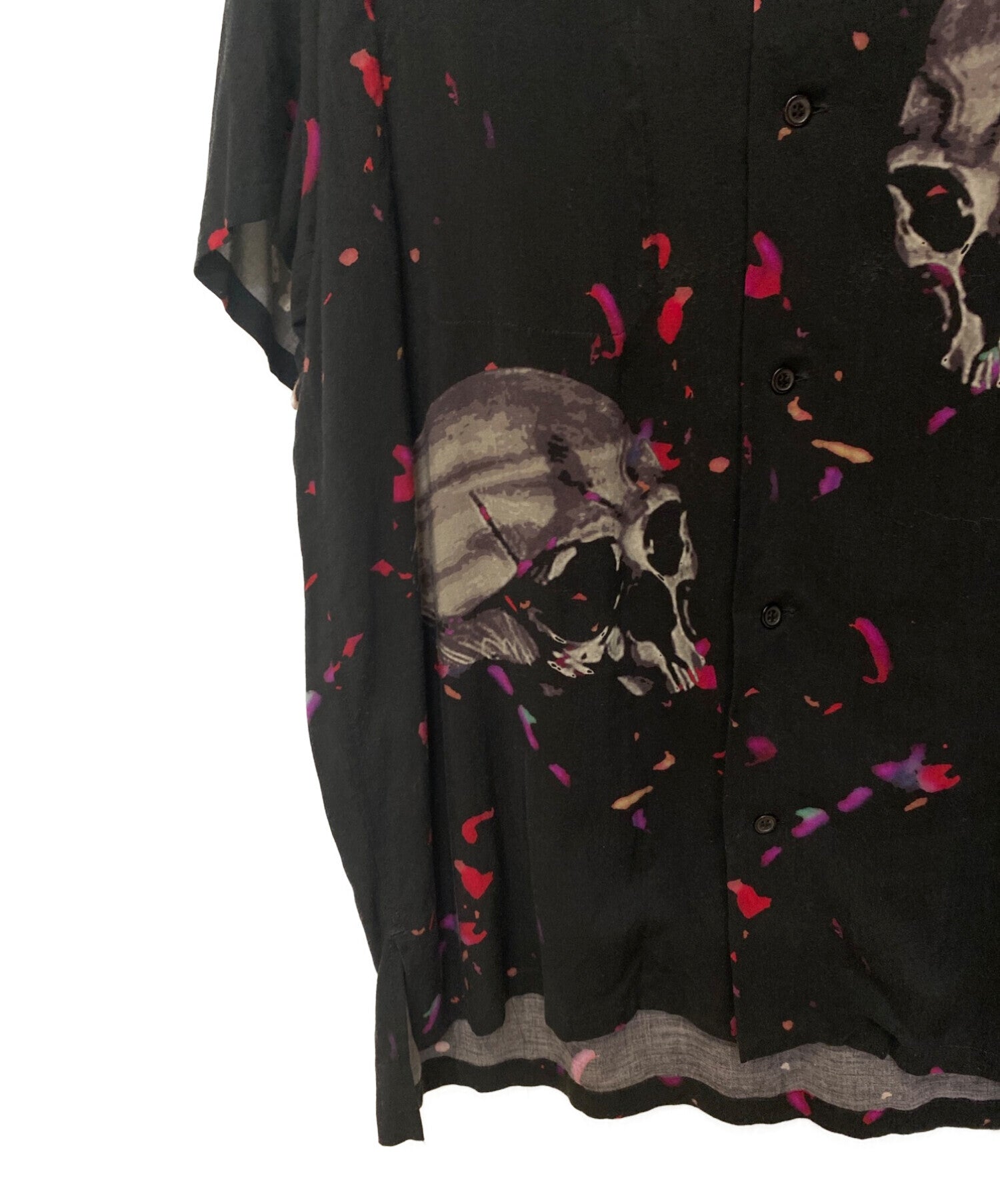 Yohji Yamamoto pour homme Skull Short Sleeve Shirt HW-B62-236