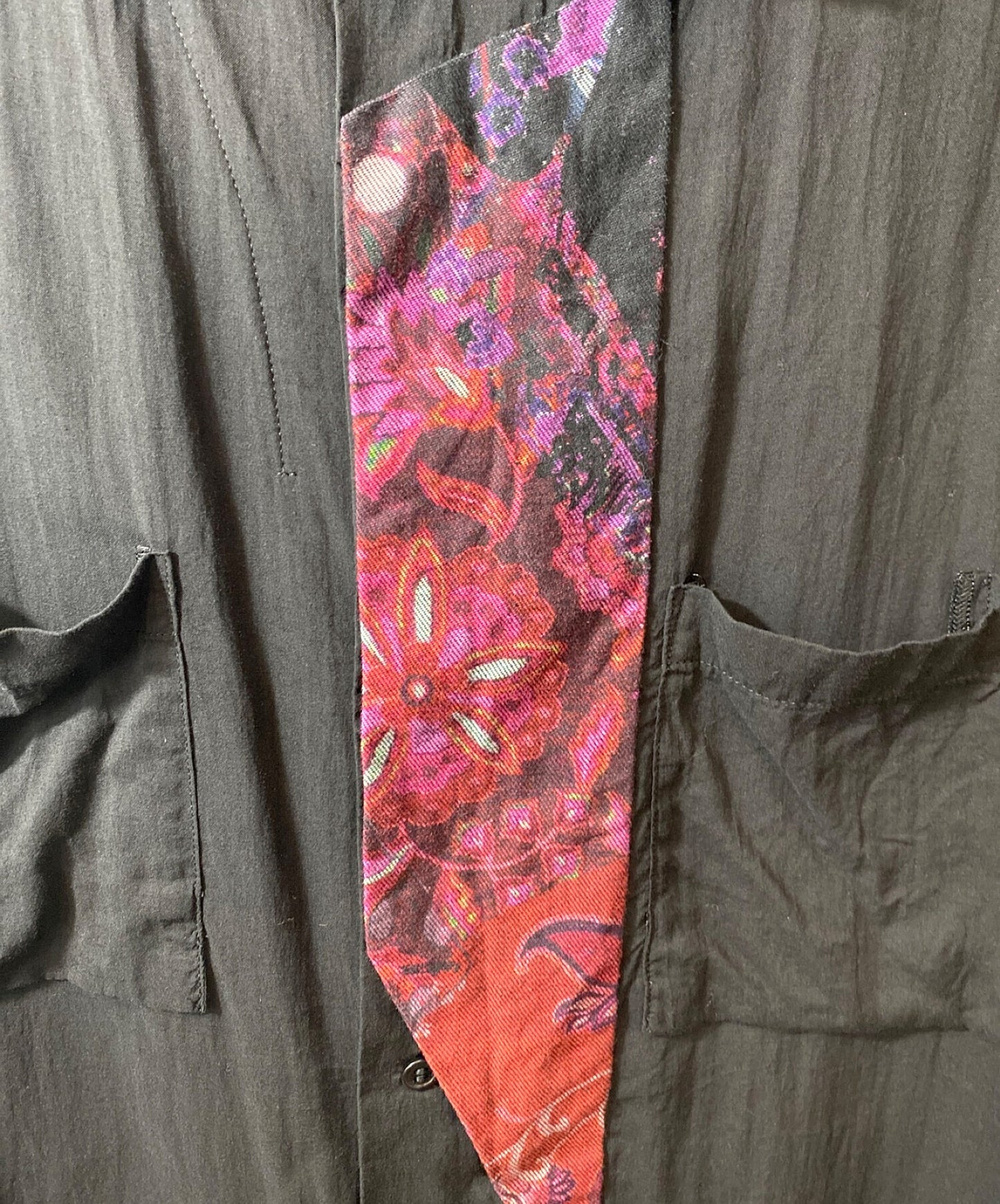 [Pre-owned] Yohji Yamamoto pour homme 23SS pour homme Cylindrical sleeves front patch fabric B HZ-B16-212