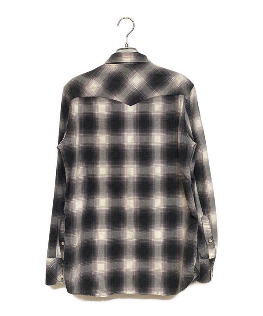 NUMBER (N)INE Ombre check shirt / 07AW / LOVE GOD MURDER / Archive F07-NS012