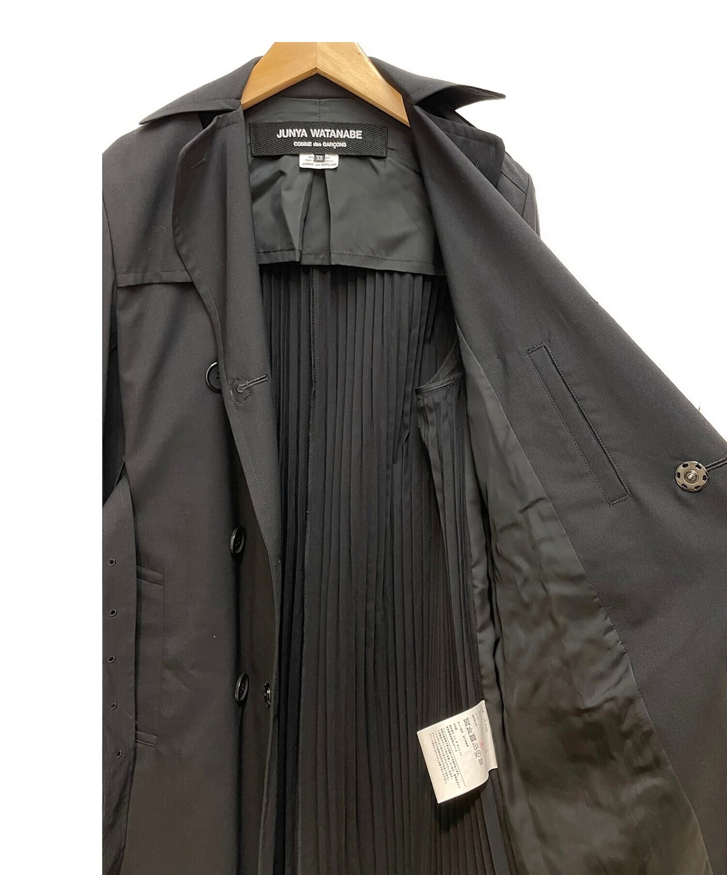 JUNYA WATANABE COMME des GARCONS Back Pleated Trench Coat JE-C028