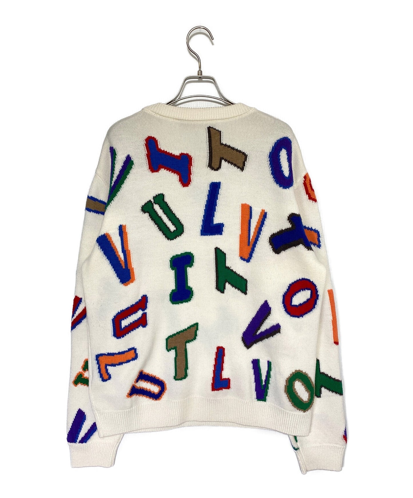 [Pre-owned] LOUIS VUITTON Collaborator Multi Logo Crew Neck Knit RM212M ZLL HLN10W