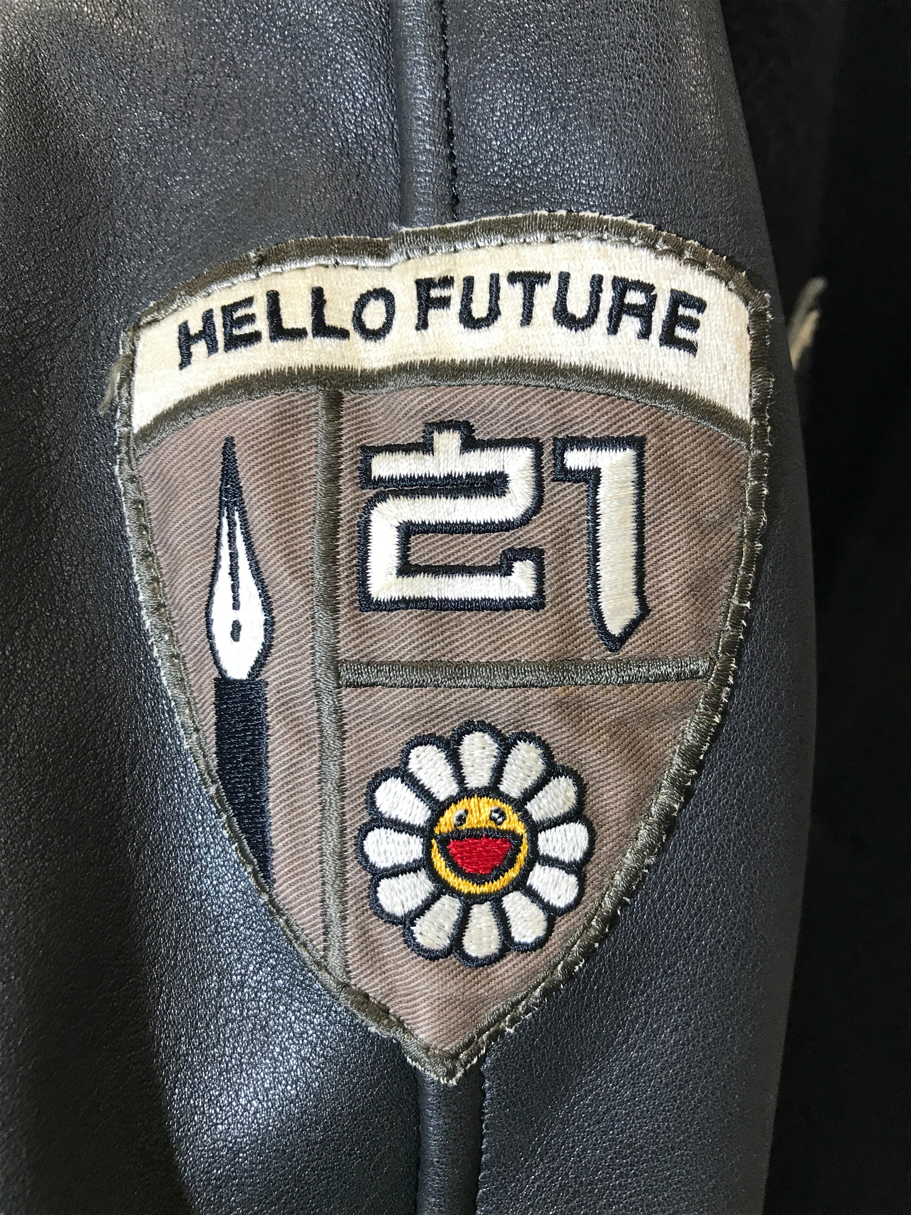 ジャケット・アウター kaoyorinakami logo leather like jacket CATEGORY outer | kaoyorinakami